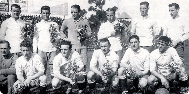 1924년 우루과이 축구 관련 역사 사진