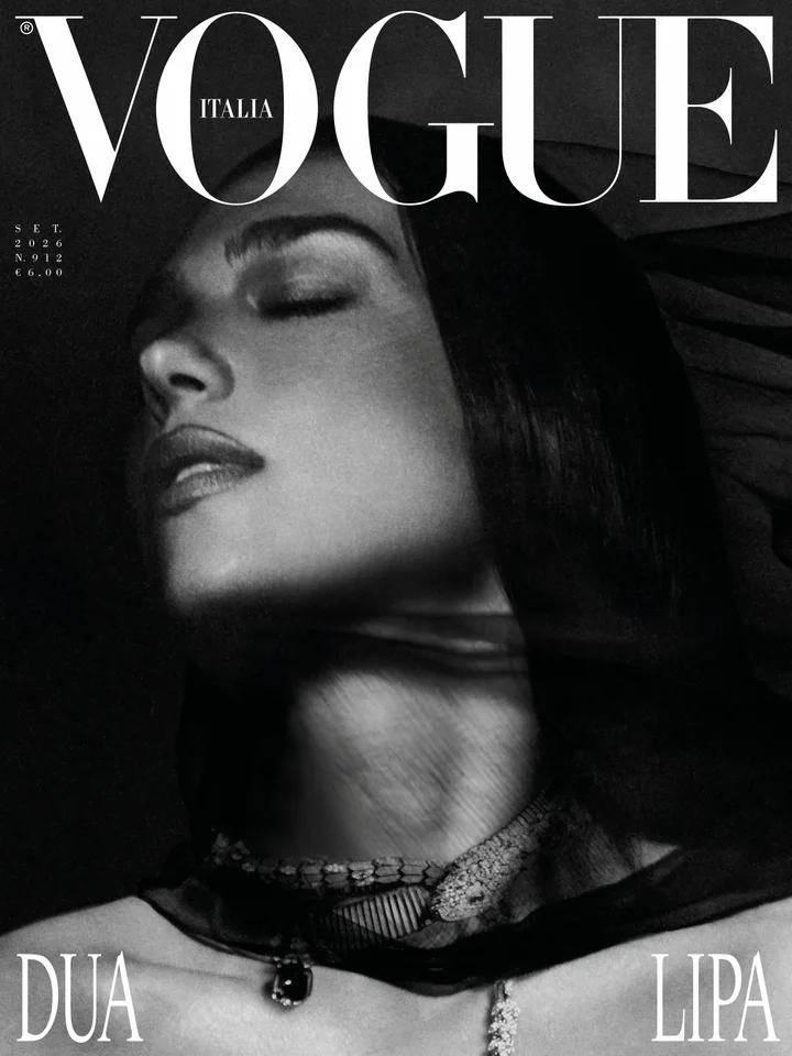 Vogue Italia 2026년 9월호를 장식한 두아 리파