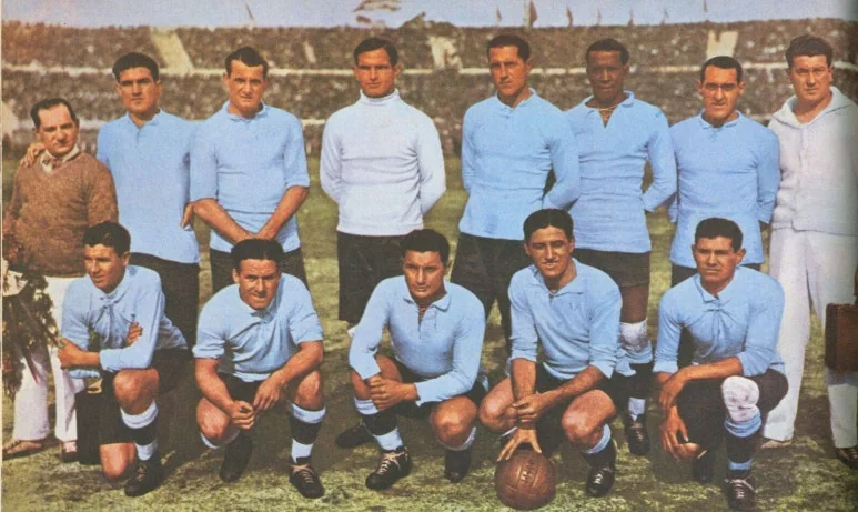 1930 FIFA 월드컵 우승을 차지한 우루과이 선수단