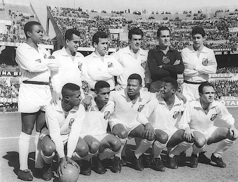 1962년 브라질과 남미, 세계 정상에 오른 펠레 시대의 산투스 FC 선수단
