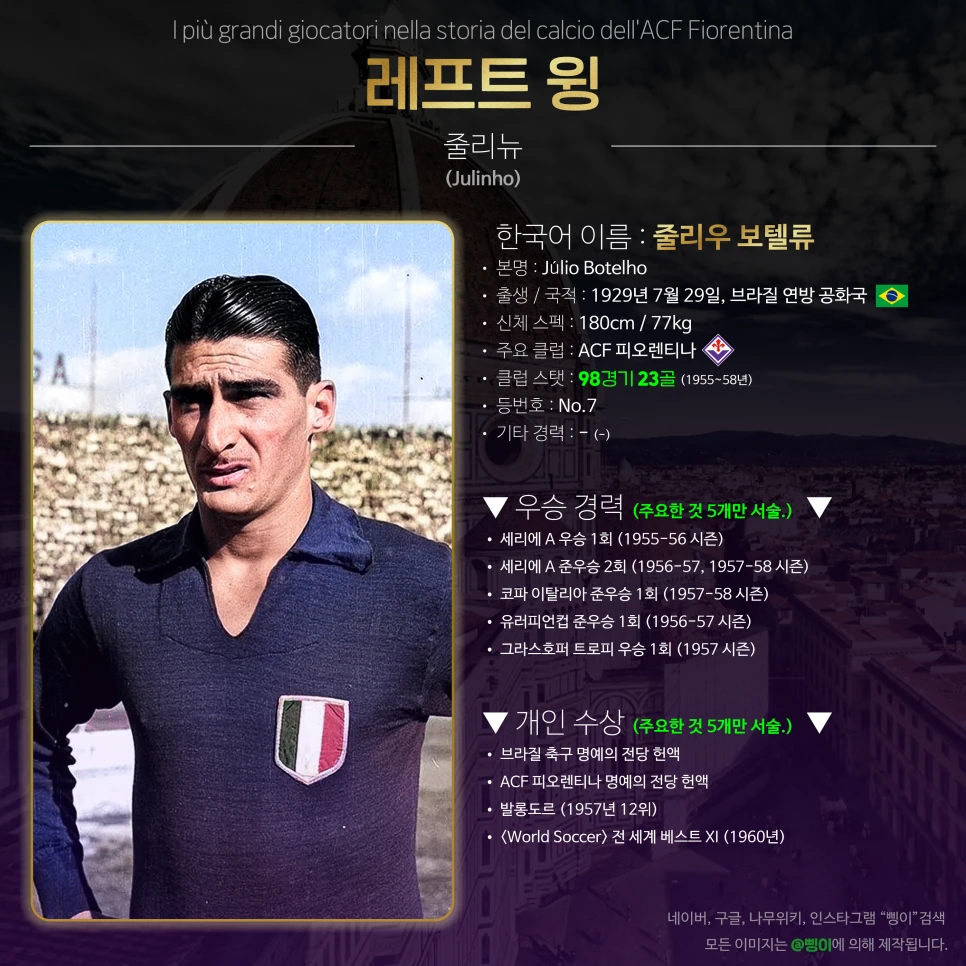 줄리뉴 레프트 윙 상세 정보 디자인