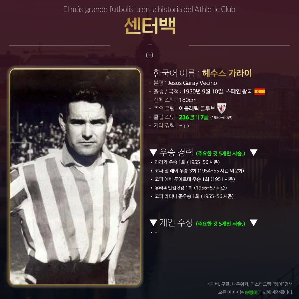 헤수스 가라이 센터백 상세 정보 디자인
