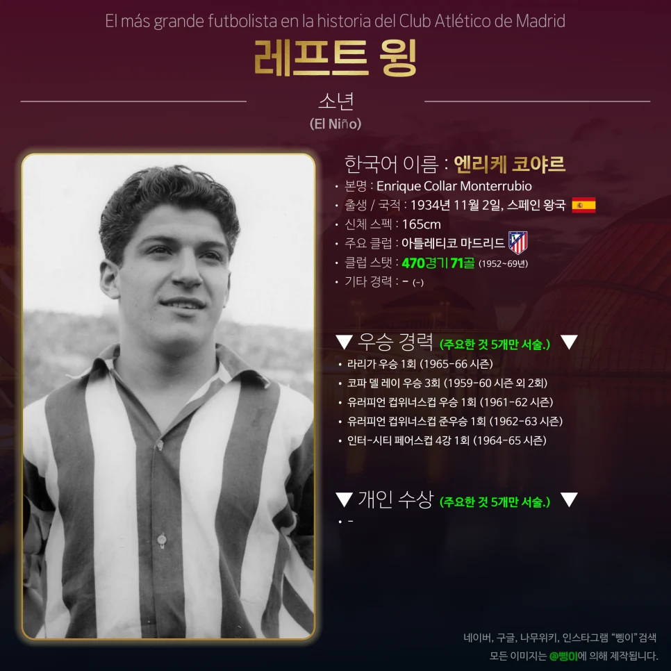 엔리케 코야르 레프트 윙 상세 정보 디자인