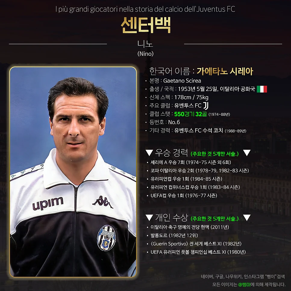 가에타노 시레아 센터백 상세 정보 디자인